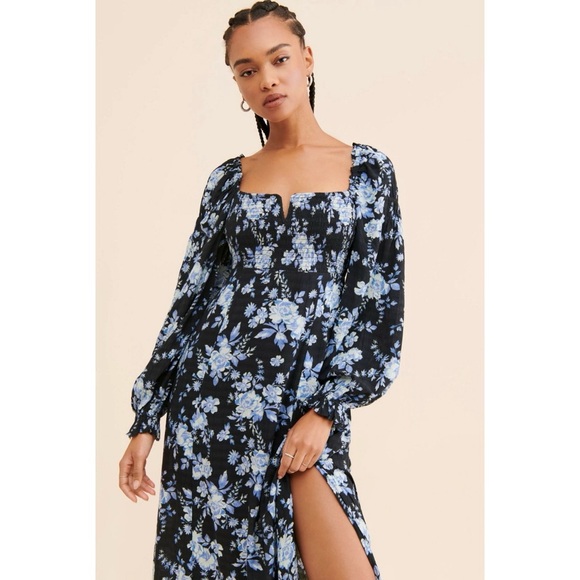 FREE PEOPLE Floral Midi Dress - Picture 2 of 3